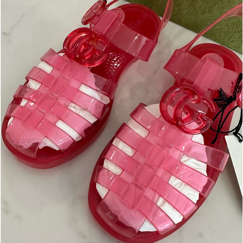 Gucci GG Rubber Sandals - Picture 2 of 9